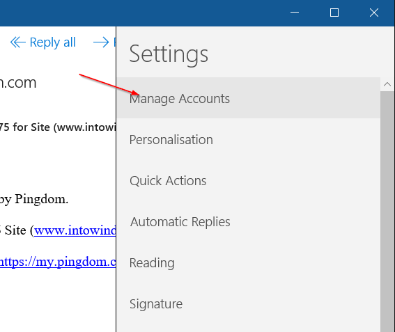 Log out of hotmail on windows 10
